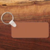 Porte-clés dinde bon thanksgiving sur brun (Verso)