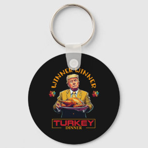 Porte-clés Dinde de dîner de Thanksgiving gagnant gagnant drô