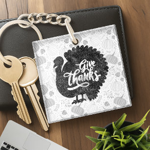 Porte-clés Dinde de remerciement de Thanksgiving vintage