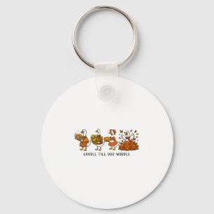 Porte-clés Dinde de Thanksgiving Hommes Femmes Enfants Gobble