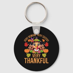 Porte-clés Dinde de Thanksgiving Très Délicat Mignon Reconnai