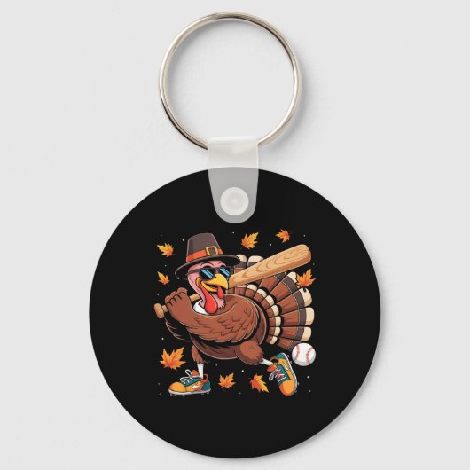 Porte-clés Dinde drôle de jeu de vente jour de Thanksgiving h (Recto)
