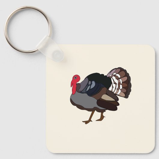Porte-clés Dinde Oiseau Dinde (Recto)