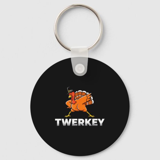 Porte-clés Dinde Twerking Twerkey Twerking Dinde de Thanksgiv (Recto)