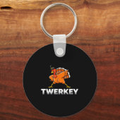 Porte-clés Dinde Twerking Twerkey Twerking Dinde de Thanksgiv (Recto)