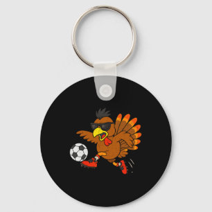 Porte-clés Dindeur drôle football Thanksgiving humour sportif