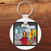 Porte-clés Dîner En Enfer Drôle Cadeaux Tee - shirt Cartes Et (Recto)