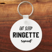 Porte-clés Dîner Sleep Ringette Répéter Les Cadeaux Du Lecteu (Recto)