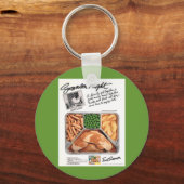 Porte-clés Dîner TV Porte - clé rétro (Recto)