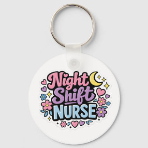 Porte-clés d'infirmière de nuit Cadeau d'infirmi