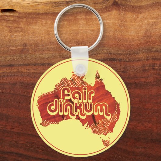 PORTE-CLÉS DINKUM ÉQUITABLE D'AUSTRALIE (Recto)