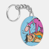 Porte-clés Dino Licking Fred Flintstone (Devant gauche)