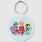 Porte-clés Dino Ranch Friends Design (Recto)
