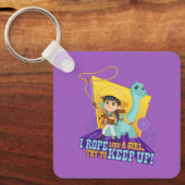 Porte-clés Dino Ranch | Min et Clover (Recto)