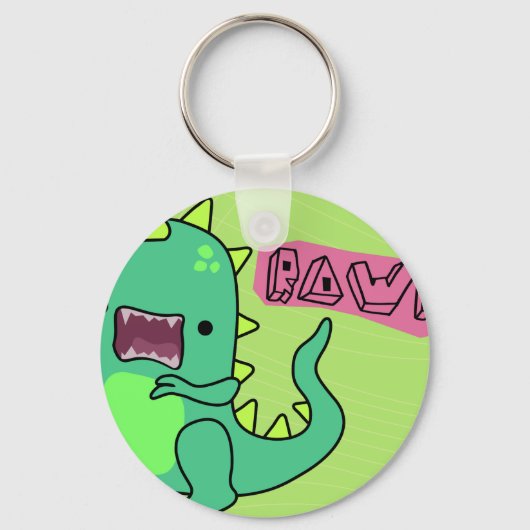 Porte-clés Dino Rugissement (Recto)