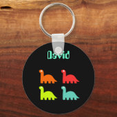 Porte-clés Dinos dynamiques Nom Porte - clé David (Recto)