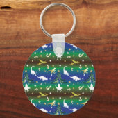 Porte-clés Dinosaur Christmas Tree (Recto)