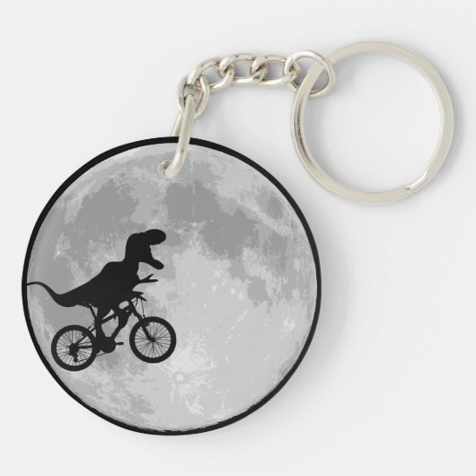 Porte-clés Dinosaur Vélo & Lune (Dos)
