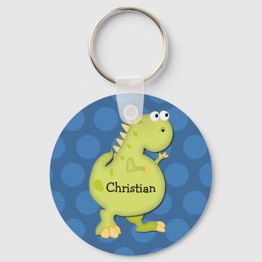 Porte-clés Dinosaure bleu Porte - clé (Recto)