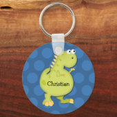 Porte-clés Dinosaure bleu Porte - clé (Recto)