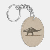 Porte-clés Dinosaure crétacé Ankylosaurus (Devant gauche)