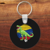 Porte-clés Dinosaure de foot Trex Drapeau Colombie Garçons Fi (Recto)