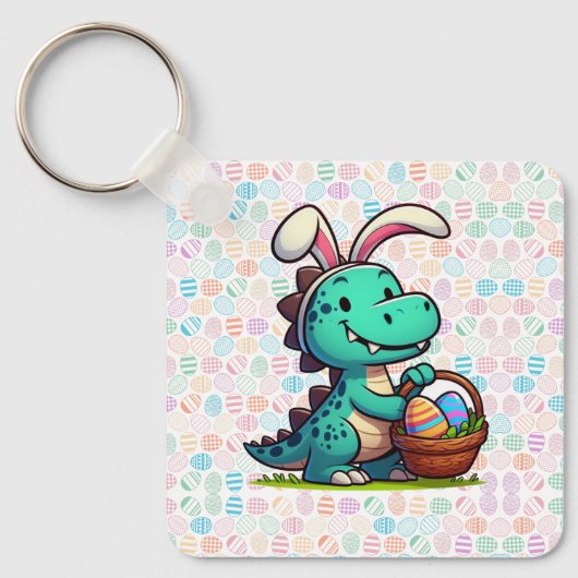 Porte-clés Dinosaure de lapin de Pâques (Recto)