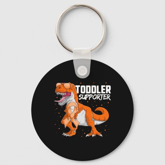 Porte-clés Dinosaure de sensibilisation à la leucémie (Recto)