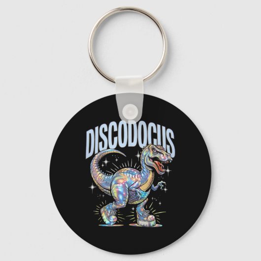 Porte-clés Dinosaure Disco Diplodocus 70s Dino Danse Drôle D (Recto)