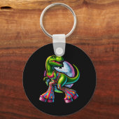 Porte-clés Dinosaure drôle dansant  (Recto)