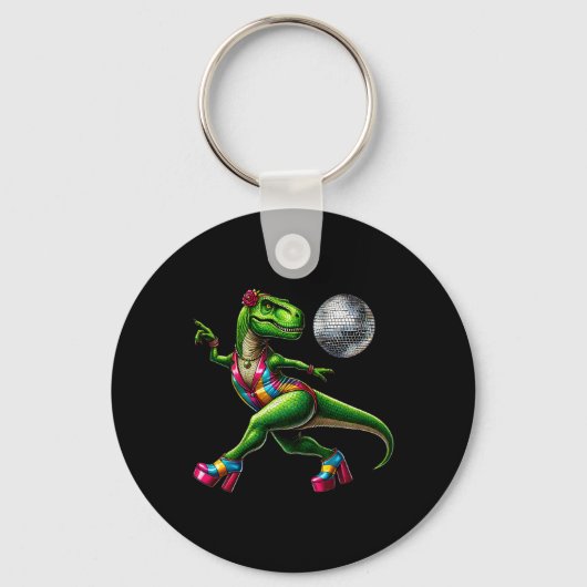 Porte-clés Dinosaure drôle qui danse1 (Recto)