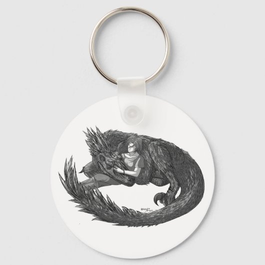 Porte-clés Dinosaure endormi (Recto)