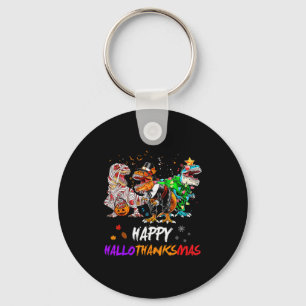 Porte-clés Dinosaure T Rex Joyeux Hallothanksmas Halloween En