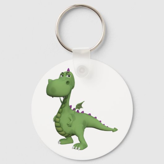 Porte-clés Dinosaure Vert (Recto)