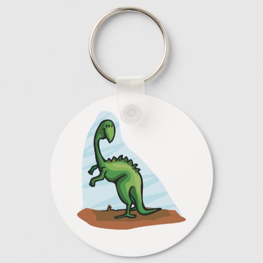 Porte-clés Dinosaure Vert (Recto)