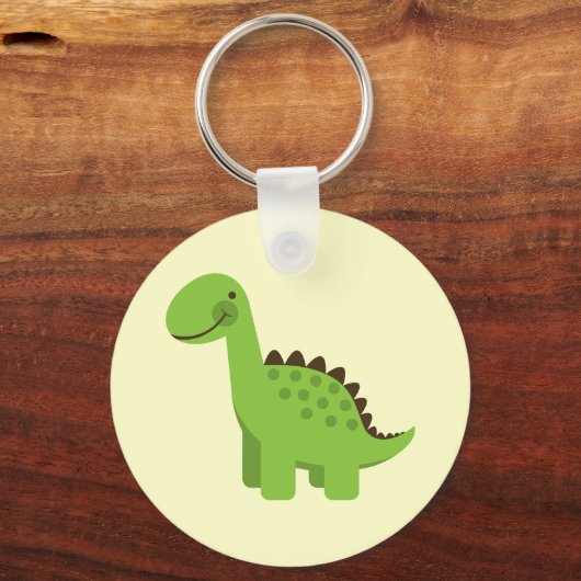 Porte-clés Dinosaure Vert (Recto)