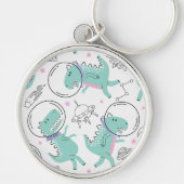 Porte-clés Dinosaures de l'espace, Dinosaures mignons, Navire (Devant)