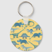 Porte-clés Dinosaures jaune (Verso)