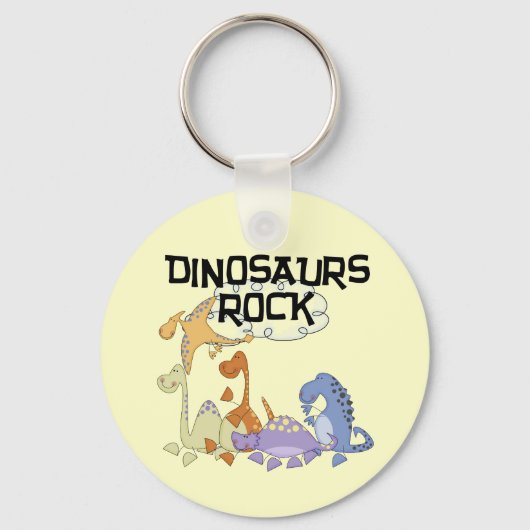 Porte-clés Dinosaures Rock Tshirts et cadeaux (Recto)