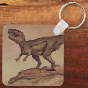 Porte-clés Dinosaures Vintage, carnivore Giganotosaurus