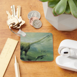 Porte-clés Dinosaures vintages, Brachiosaurus Nager dans l'oc