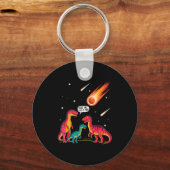 Porte-clés Dinosaurs Meteorite Sarcastic This Is Fine Funny (Recto)