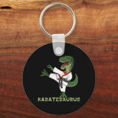 Porte-clés Dinosaurus Karatéka Drôle Karatesaurus T-Rex Graph (Recto)