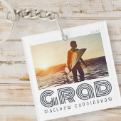 Porte-clés Diplômé 20XX Rétro Cool Simple Année de fin d'étud