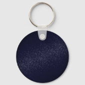 Porte-clés Diplômé chic bleu foncé classe supérieure (Verso)