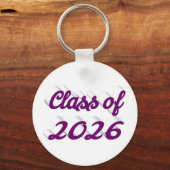Porte-clés Diplômé de 2026 écriture violette  remise des dipl (Recto)
