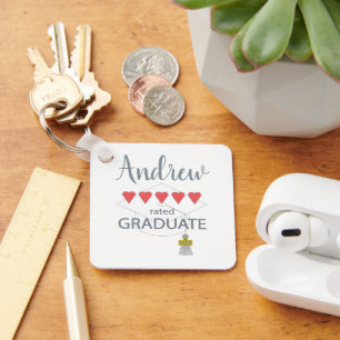 Porte-clés Diplômé de 5 coeurs