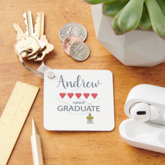 Porte-clés Diplômé de 5 coeurs (Bureau)