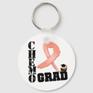 Porte-clés Diplômé de chimio de cancer du corps utérin