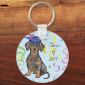 Porte-clés Diplômé de Dachshund (Recto)